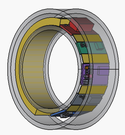 BLE Wellness Ring electrical architecture concept render